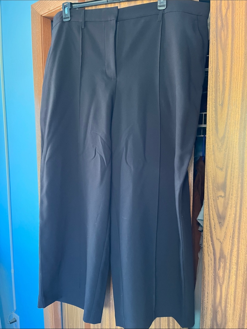 Nine West Black Wide-Leg Dress Pants